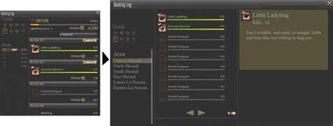 ffxiv hunting logs